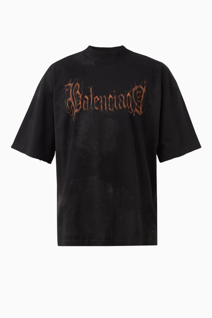 

Heavy Metal Large Fit T-Shirt in Vintage Jersey, Black