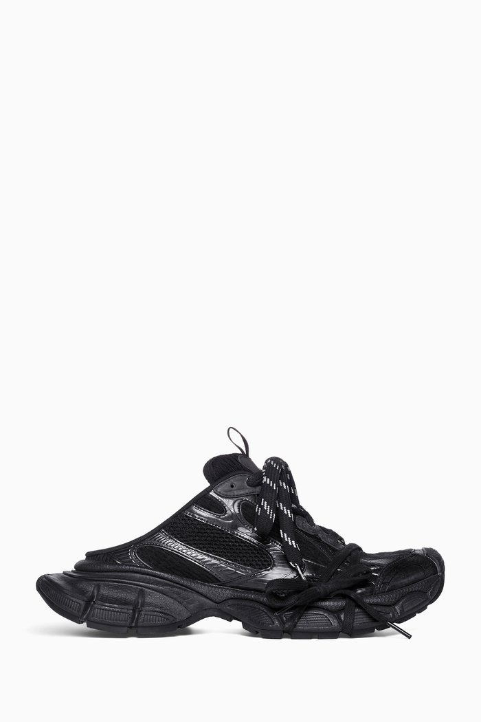 

3XL Mule Slides in Mesh, Black