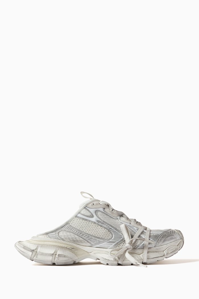 

3XL Mule Slides in Mesh, White