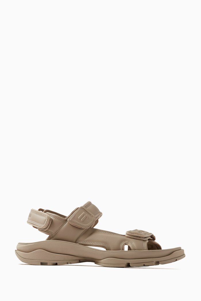 

Tourist Sandals in Faux-leather, Brown