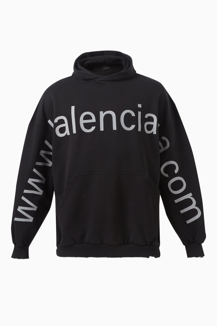 

Bal.com Oversized Hoodie in Curly Fleece, Black