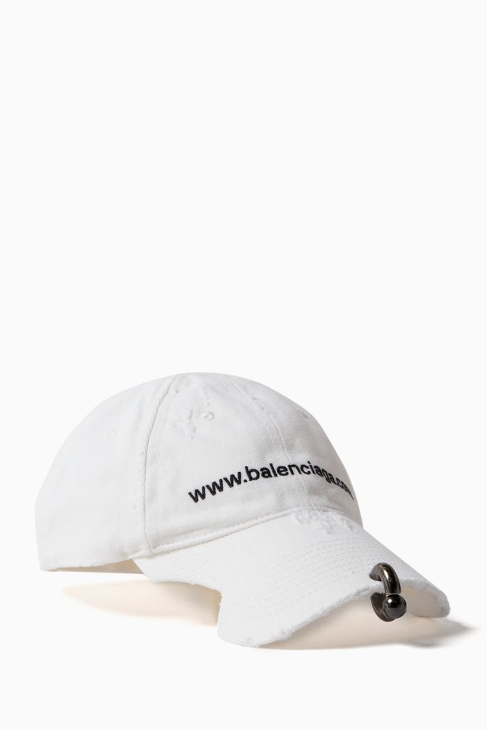 

Bal.com Front Piercing Cap in Cotton Drill, White