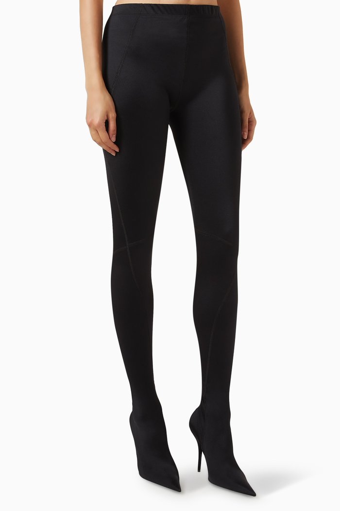 

Sporty B Knife Pantaleggings in Stretch-spandex, Black