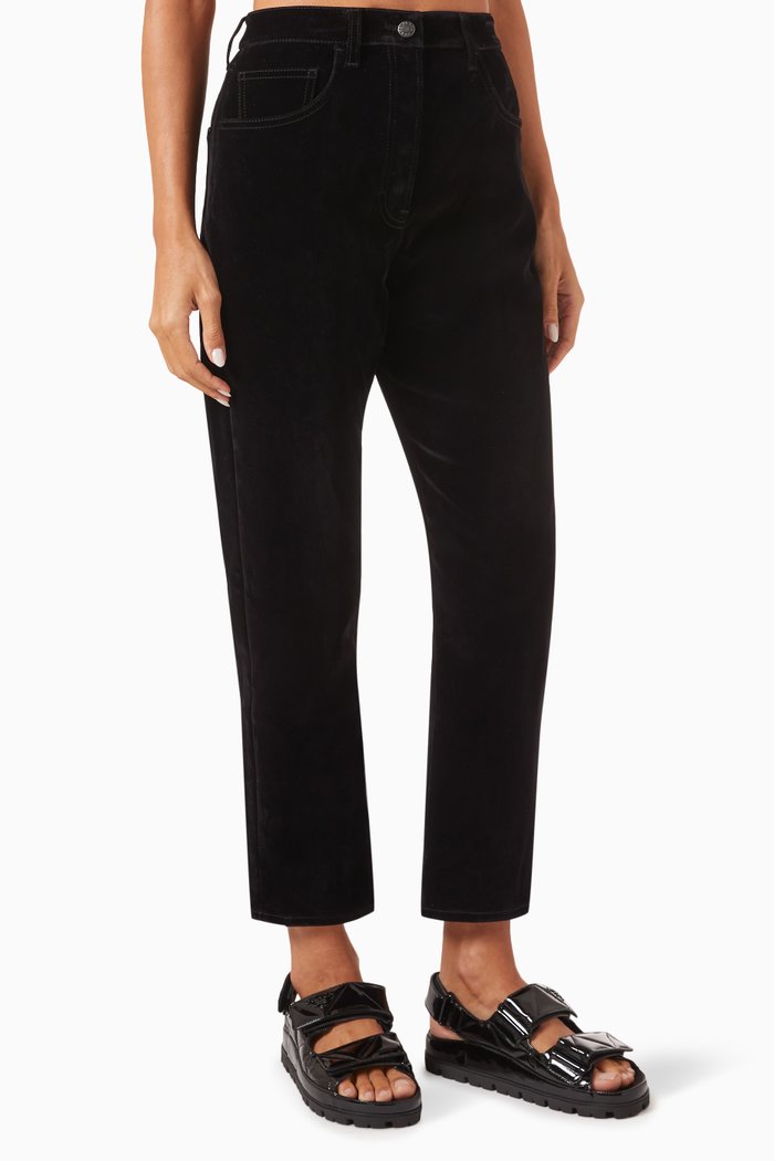 Five-pocket Jeans in Stretch-denim, Black