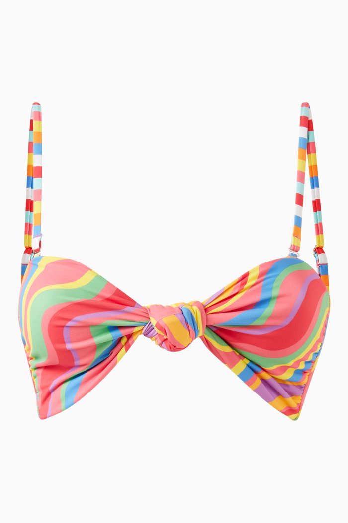 

The Knot Bandeau Bikini Top, Multicolour