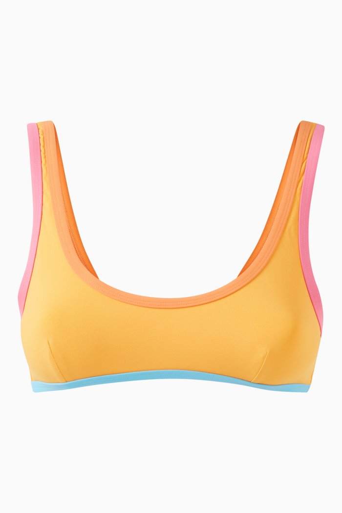 

The 90s Duo Crop Bikini Top, Multicolour