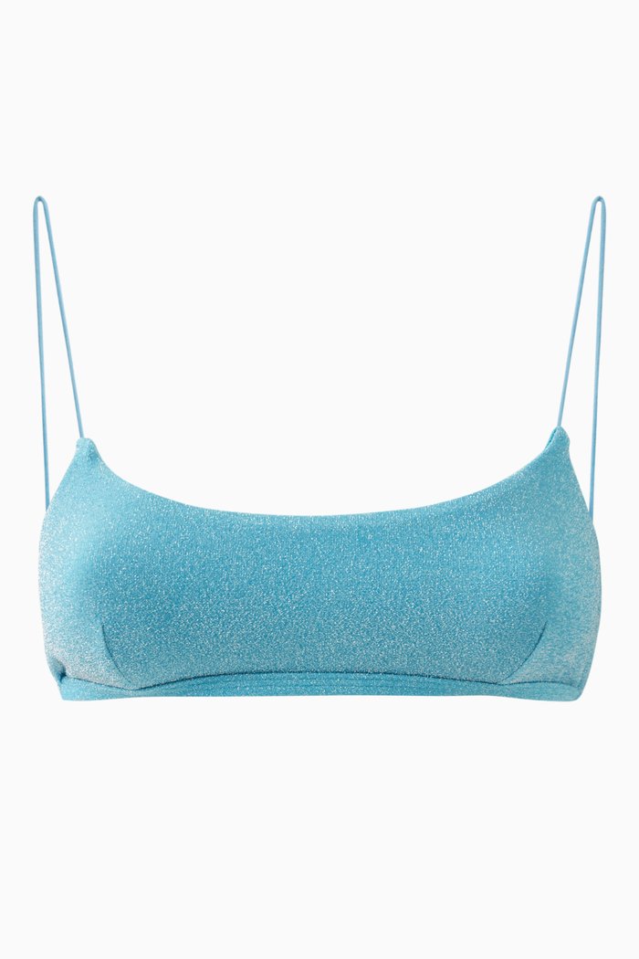 

The Crop Bikini Top, Blue