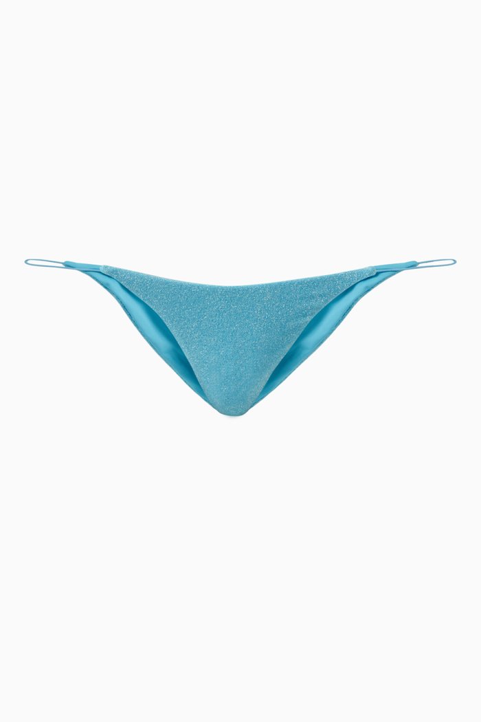 The String Pant Bikini Bottoms, Blue