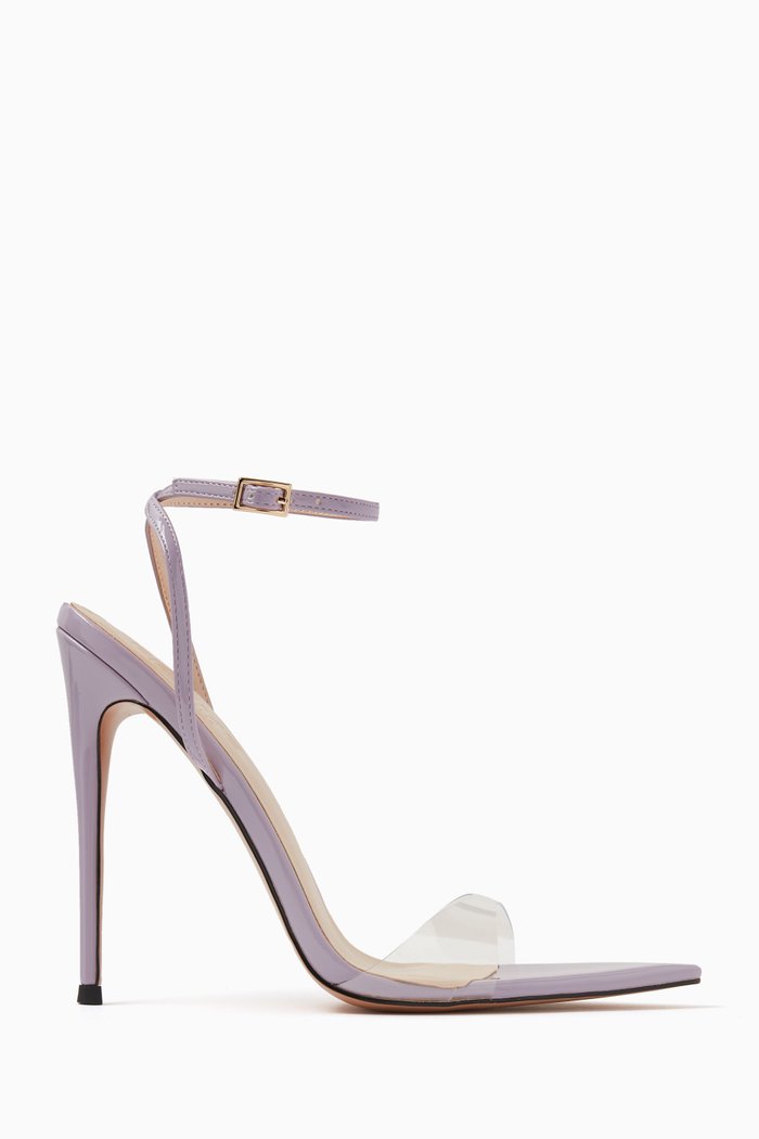 

The GG 120 Sandals in PVC & Patent Vegan Leather, Purple