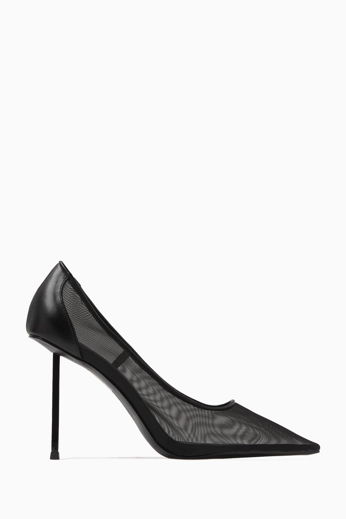 

Colette 120 Pumps in Mesh & Vegan Leather, Black
