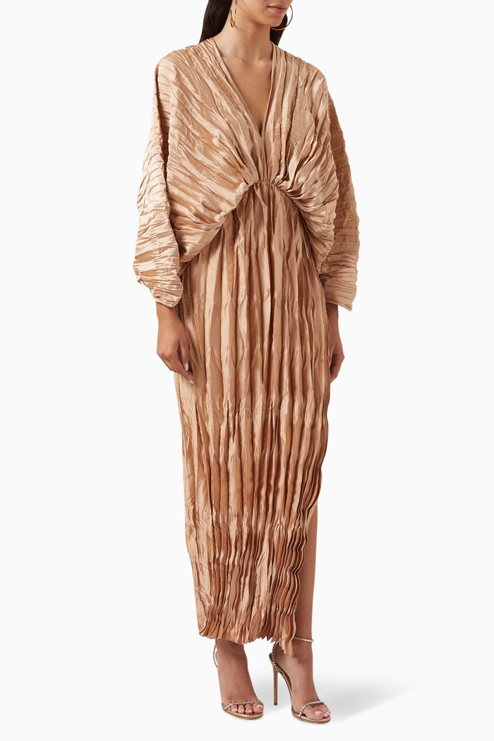

De Luxe Gown in Crêpe, Brown