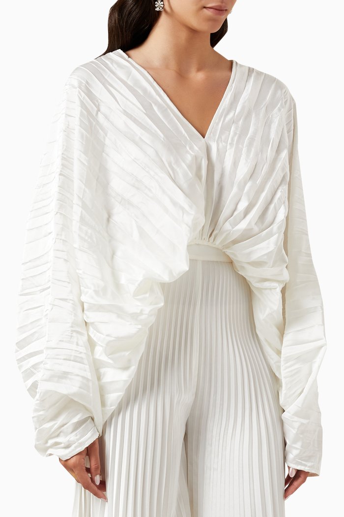 

De Luxe Top in Crêpe, Neutral