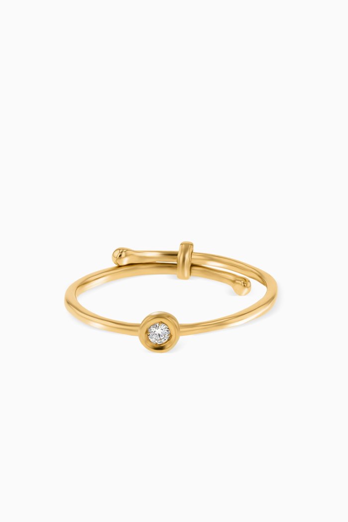 

Ara Diamond April Birthstone Ring in 18kt Yellow Gold