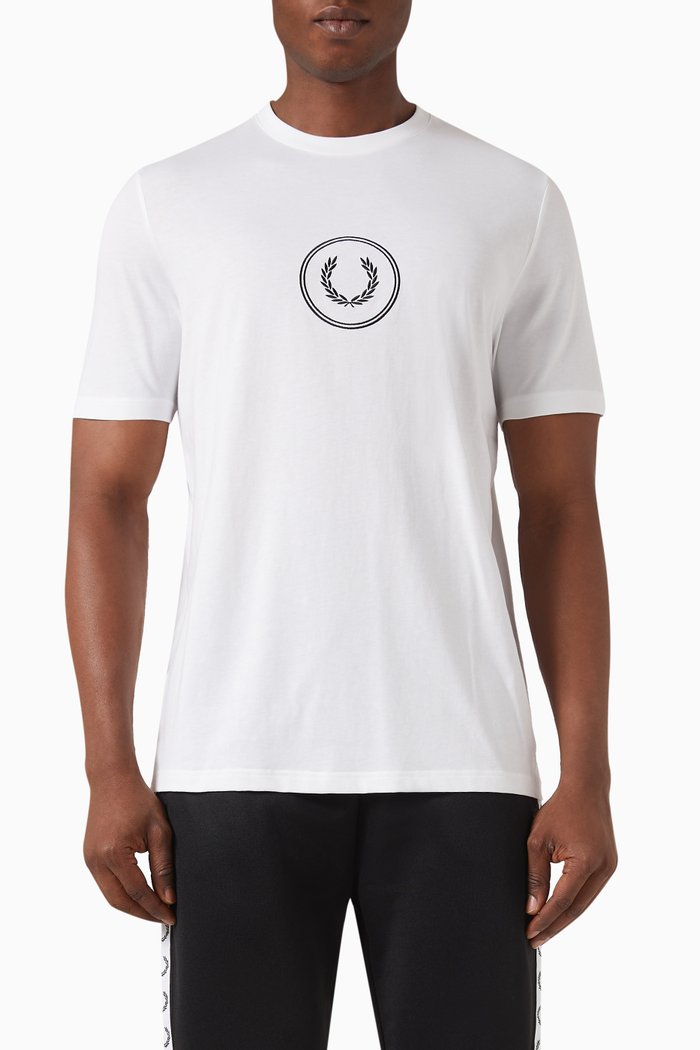 

Circle Branding T-shirt in Cotton Jersey, White