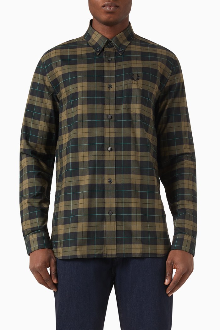 

Tartan Shirt in Cotton, Green