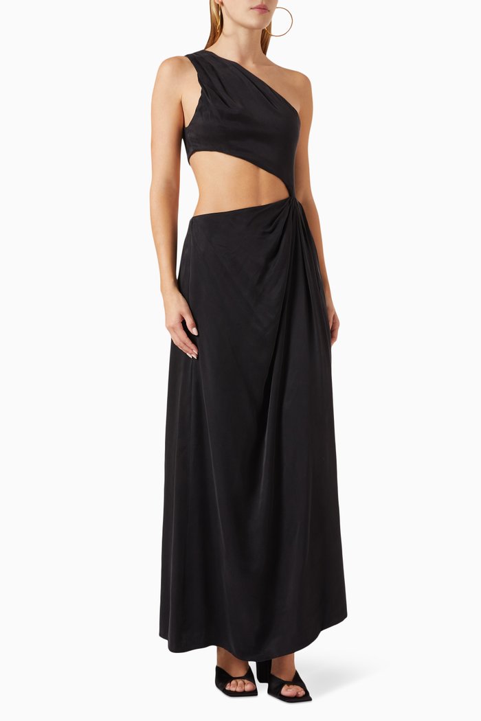

Henderson Dress in Rayon, Black