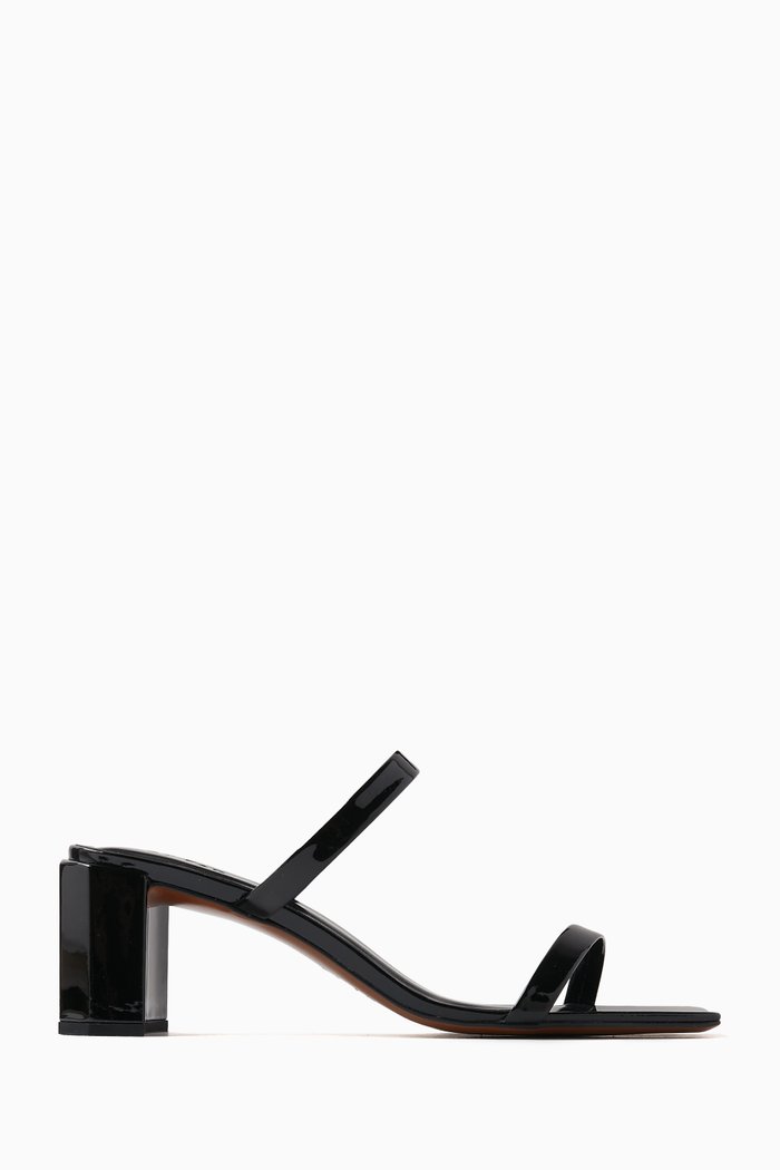 

Tanya 65 Mule Sandals in Patent Leather, Black