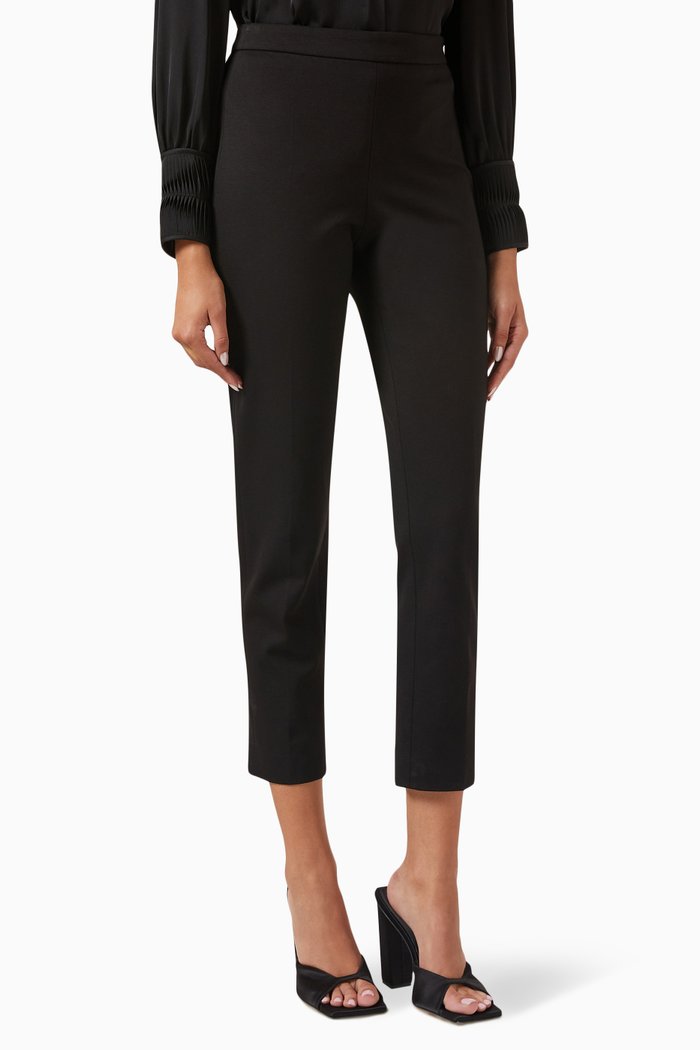 

Tilunara Tapered Pants in Viscose-blend, Black