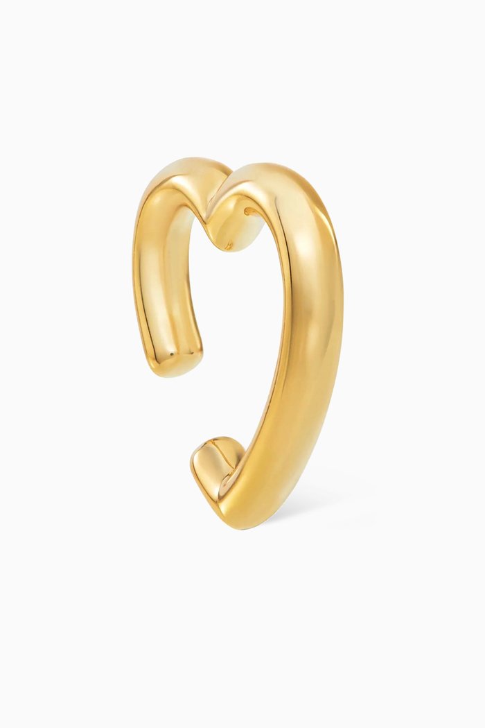 

Love Link Single Cuff in 18kt Recycled Gold-plated Brass