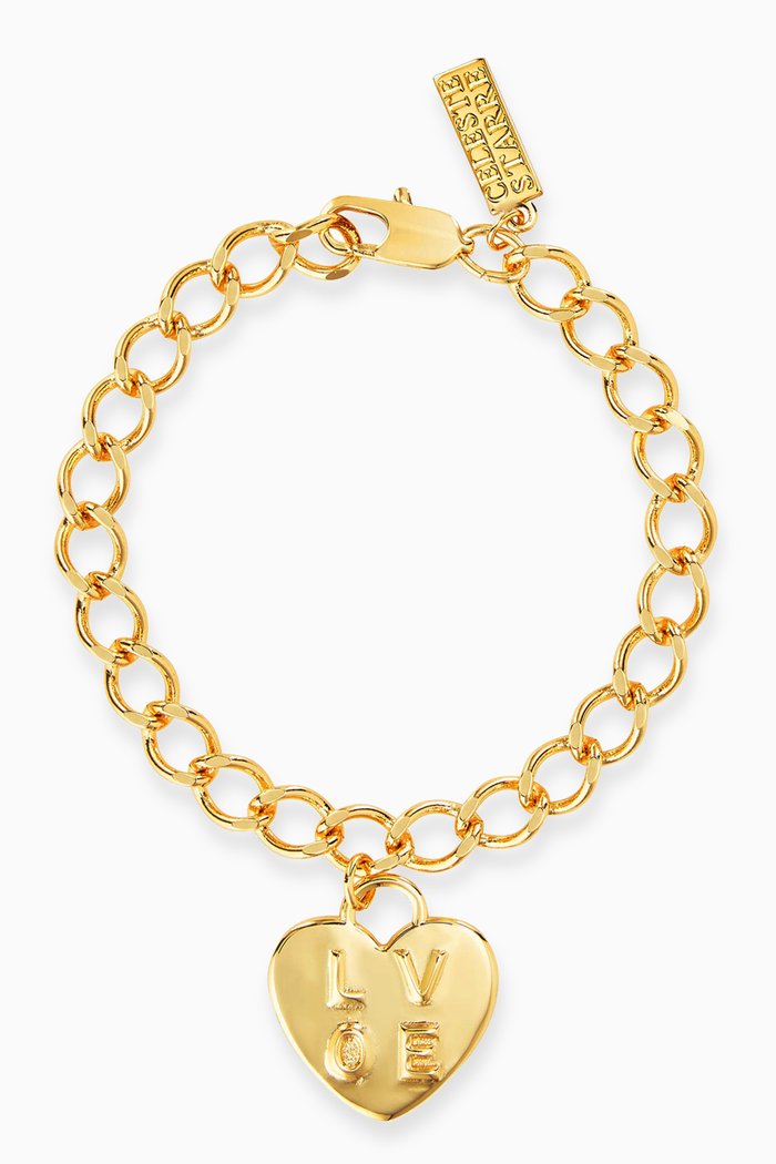 

Love Lockdown Chain Bracelet in 18kt Recycled Gold-plated Brass