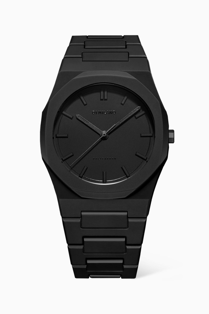 

Polycarbon Quartz Watch, 40.5mm, Black