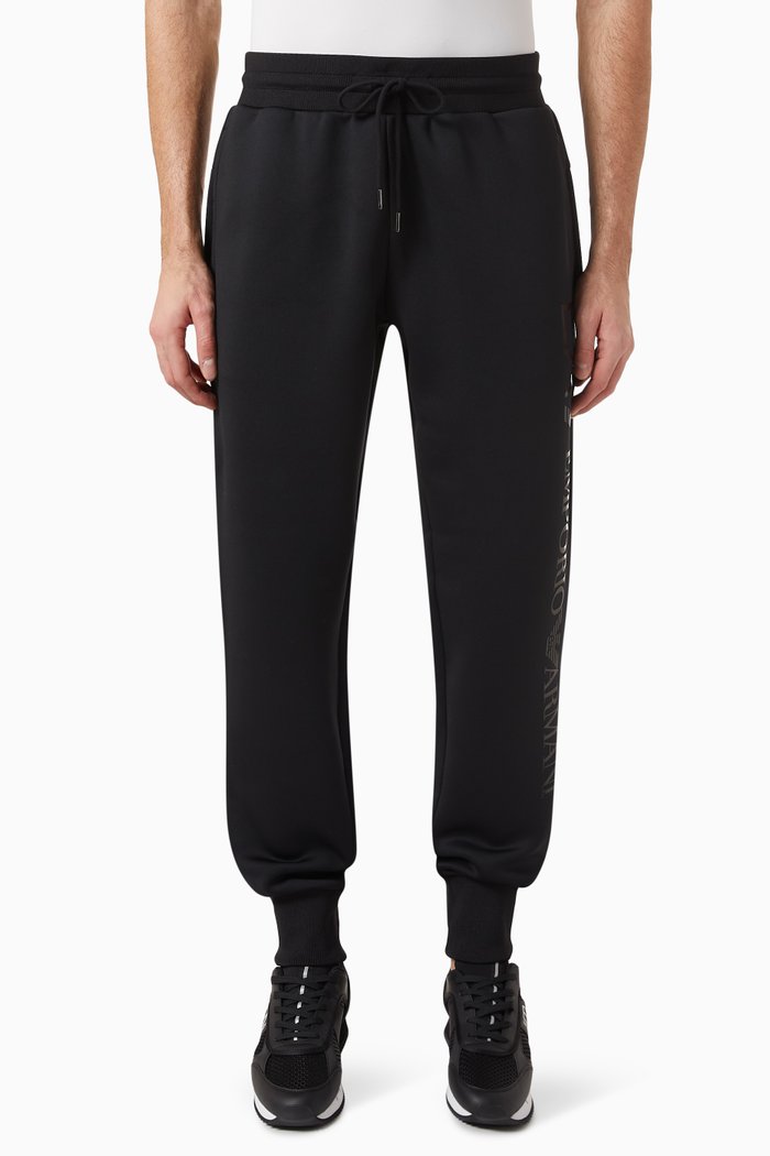 

Logo Sweatpants in Fleece, Black