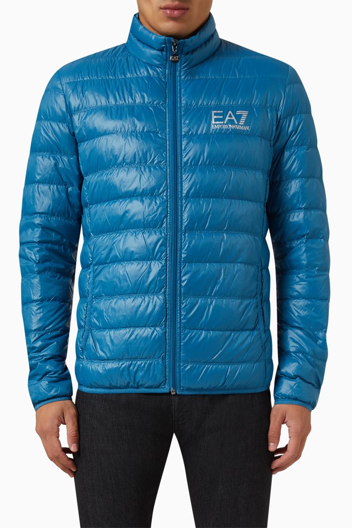 

EA7 Train Core Padded Jacket in Nylon, Blue