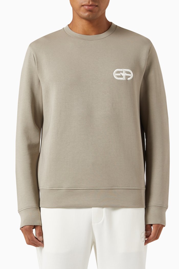 

Logo Sweatshirt in Cotton Jersey, Neutral