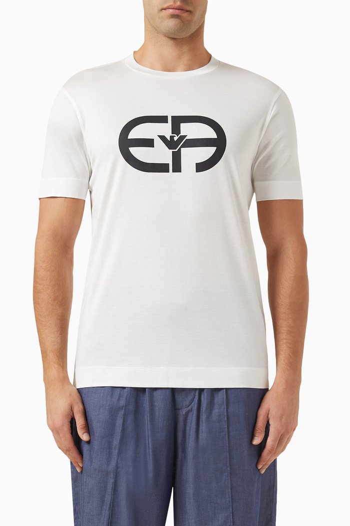 

Logo T-shirt in Jersey, White