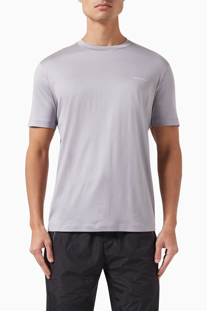 

Logo T-shirt in Jersey, Grey