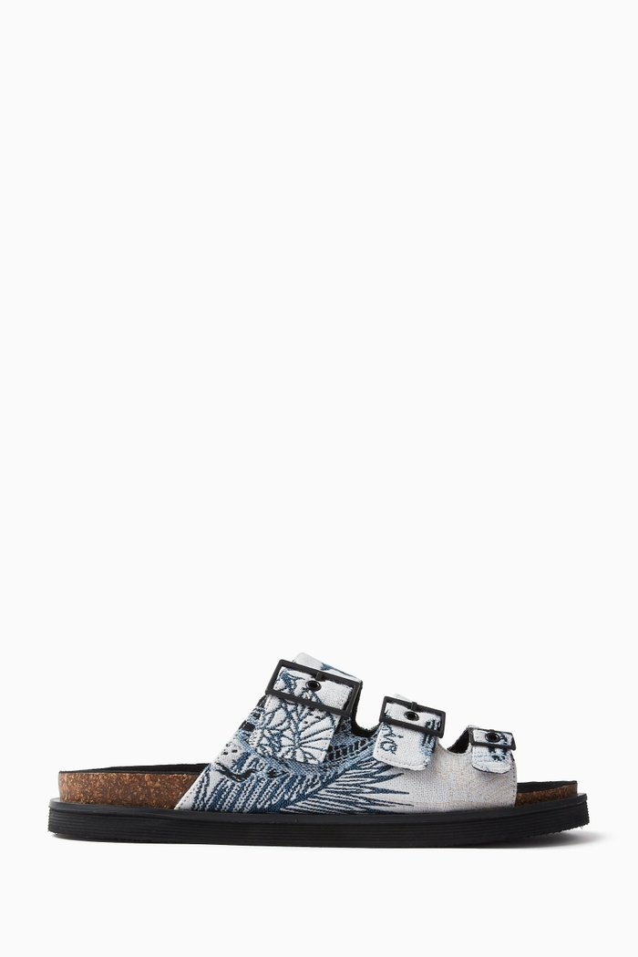 

Resort Printed Sandals in Jacquard, White