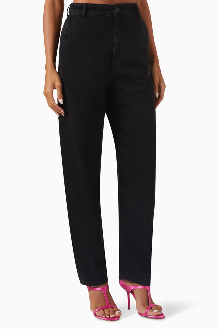 J5B High-waisted Jeans in Denim, Black