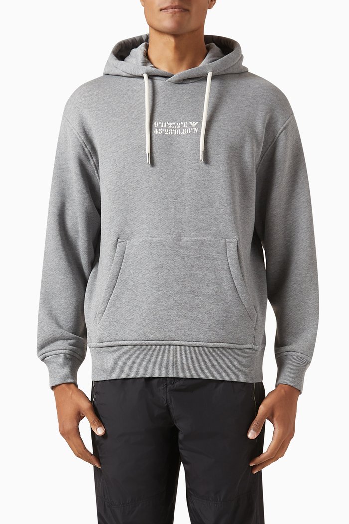 

Logo Hoodie in Fleece, Grey