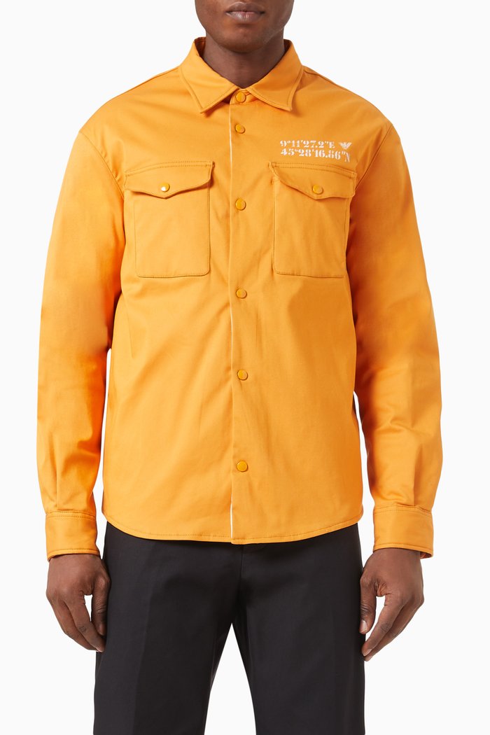 

EA Eagle Coordinates Shirt in Twill, Orange