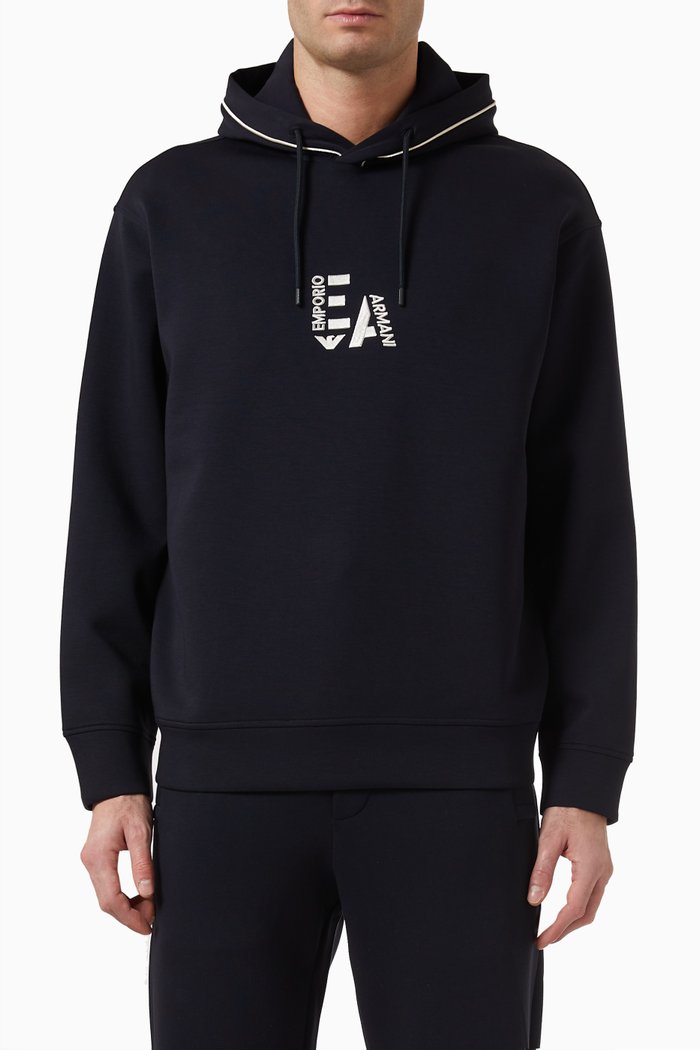 

Logo Hoodie in Fleece, Blue