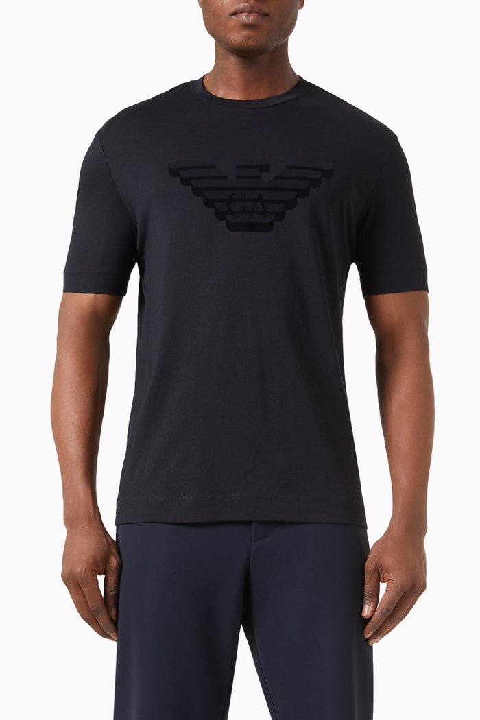 

EA Logo T-shirt in Jersey, Blue
