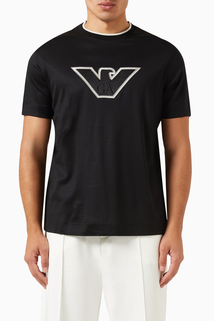

Logo T-shirt in Cotton Jersey, Black
