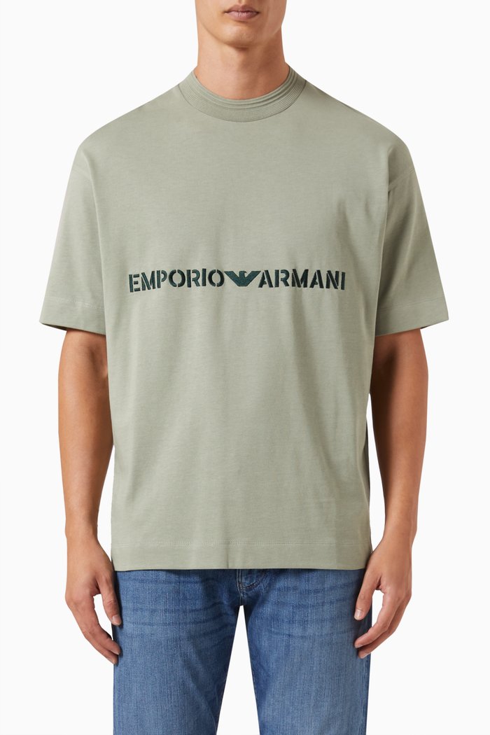 

Logo T-shirt in Cotton, Green