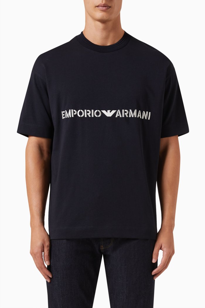 

Logo T-shirt in Cotton, Blue