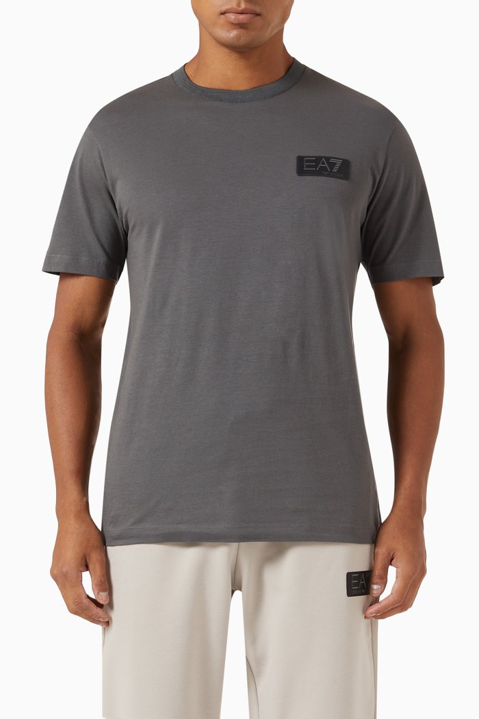

EA7 Lux Identity T-shirt in Cotton Jersey, Green