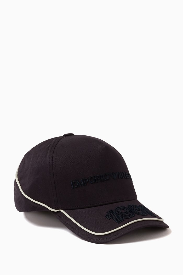 

EA Embroidered Baseball Hat in Gabardine, Blue