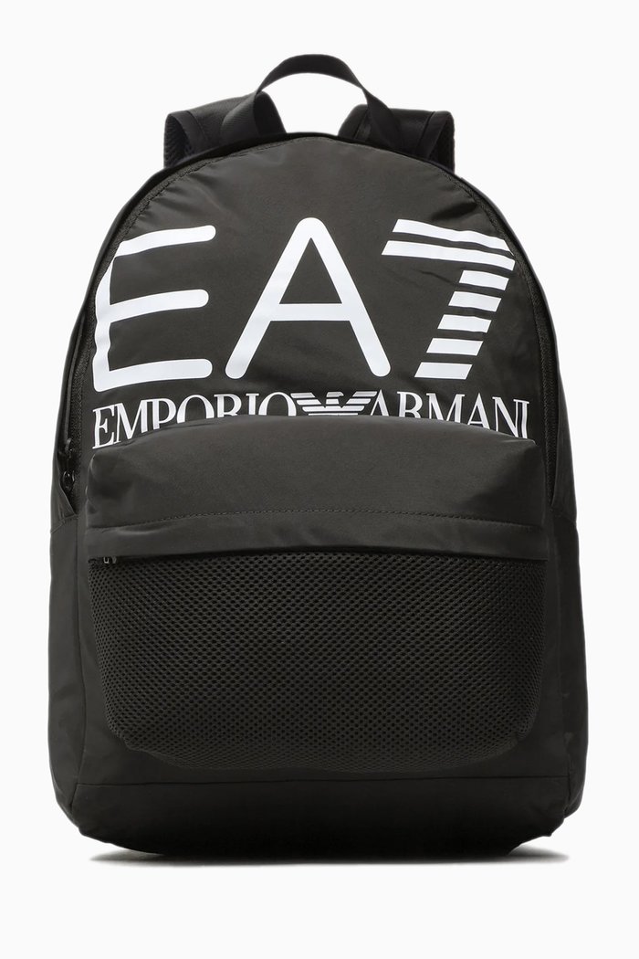 

EA7 Logo-print Backpack, Black