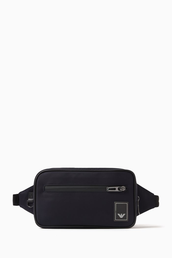 

Travel Essentials Crossbody Belt Bag in Nylon, Blue