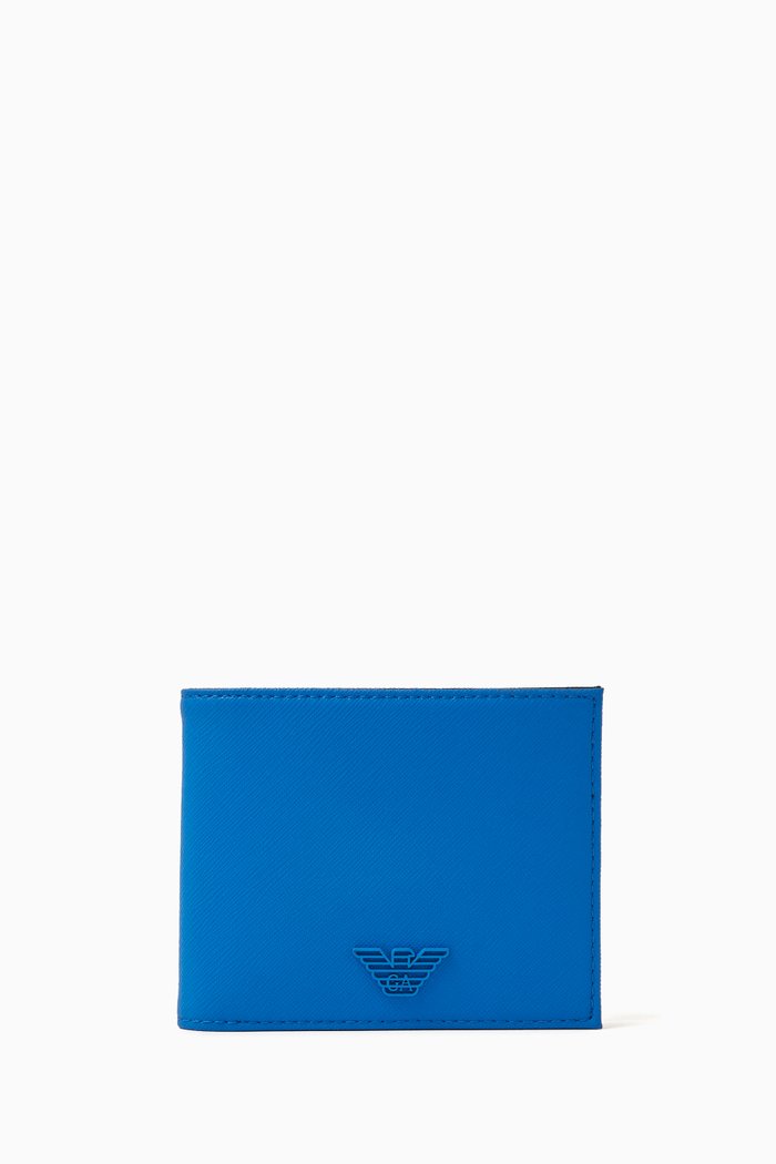 

EA Eagle Wallet & Cardholder Gift Set in Saffiano Leather, Blue