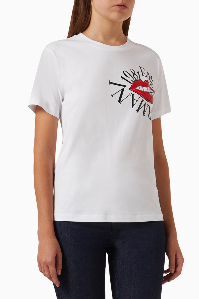 

Logo-print T-shirt in Cotton-jersey, White