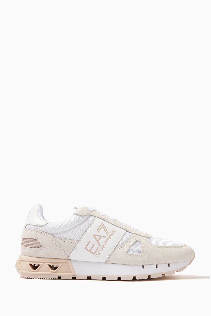 EA7 Sneakers in Leather, White