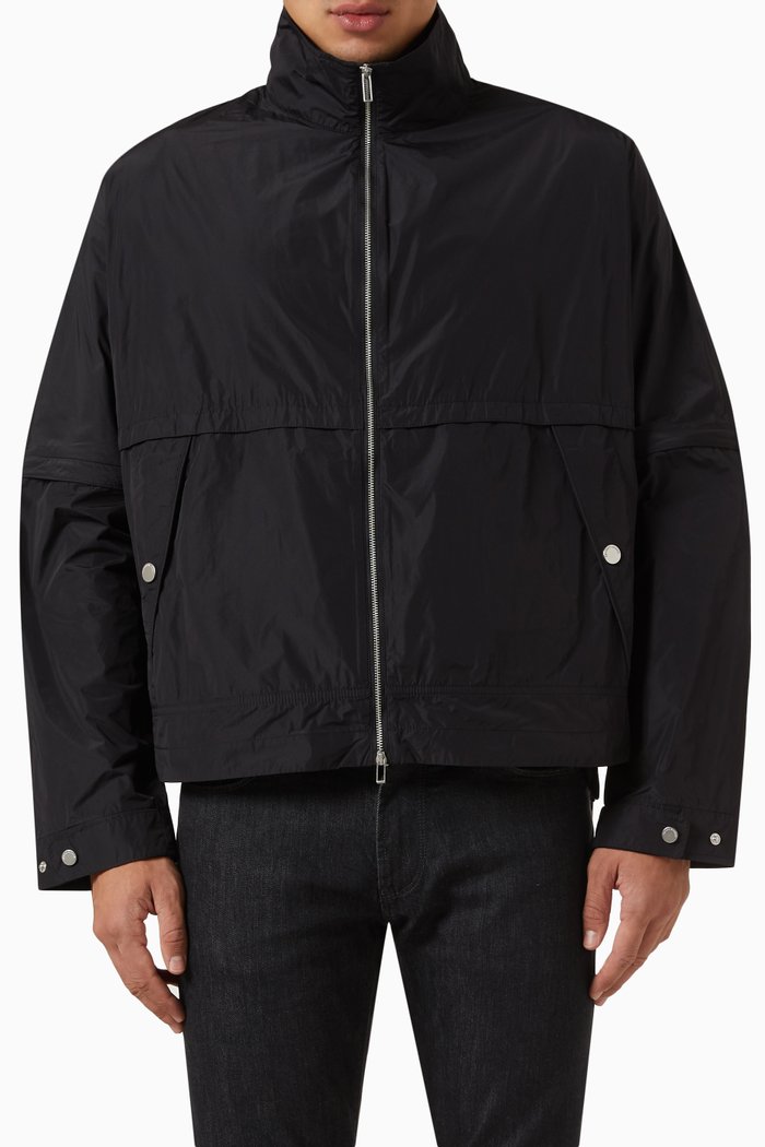 

Full-zip Blouson in Nylon, Black