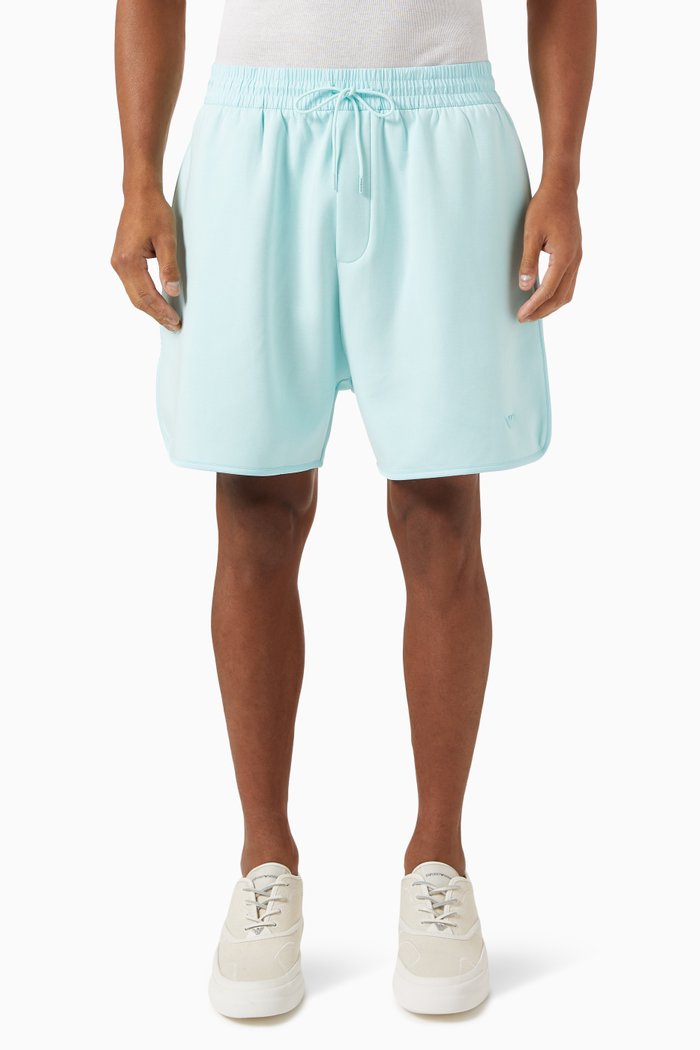 

Bermuda Shorts in Cotton Jersey, Blue