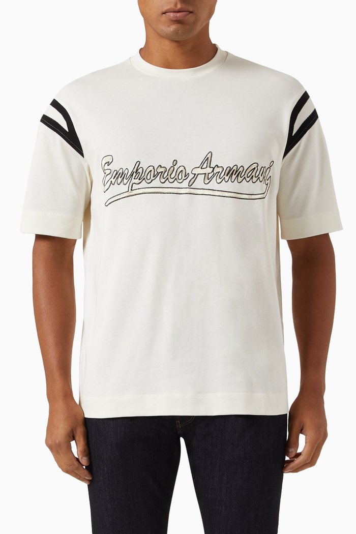 

Logo T-shirt in Cotton Jersey, White