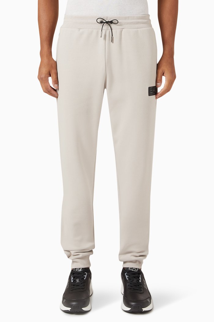 

EA7 Lux Identity Jogging Pants in Jersey, Grey
